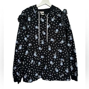 Sandy Liang x Target Floral Print ruffle hoodie